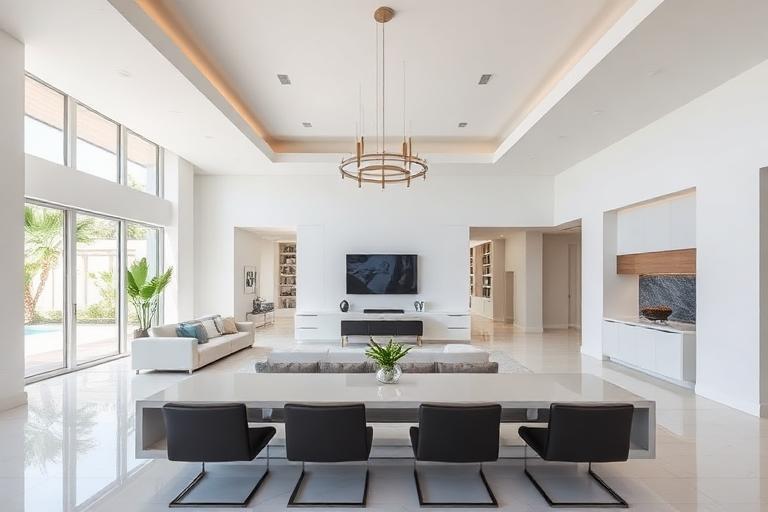 Interior of a newly delivered Miami new construction residence